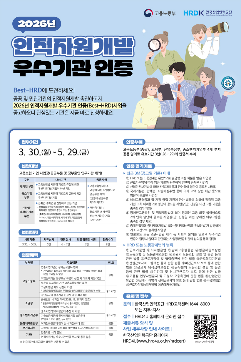 2025�⵵ �����ڿ����� ������ ����(Best HRD) ��� ����